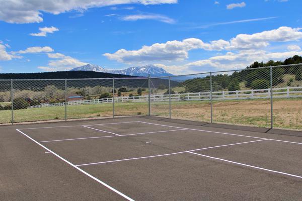 Private Pickleball Court at The Inn at Pennington Place in Walsenburg